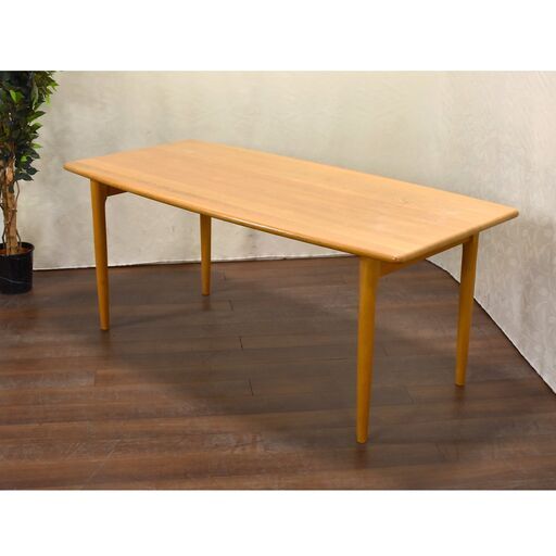 ≪zyt1419ジ≫ J.L.Moller/JLモラー デンマーク製 大型ダイニングテーブル 幅180cm 6人用 北欧デザイナーズ/ナチュラル 60322-09