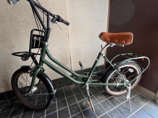 自転車 ミニベロ 深緑 美品 ダイニチ製