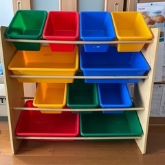 家具 収納家具 おもちゃ箱　ネジ１つ無し