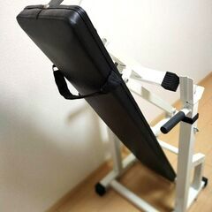 ベンチプレス台　バー・重り・ウエイトセット　値下げしました　価格応談可①