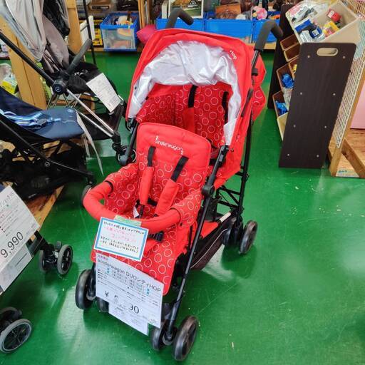 【愛品倶楽部柏店】日本育児 2人乗りベビーカー kinderwagon DUOシティHOP