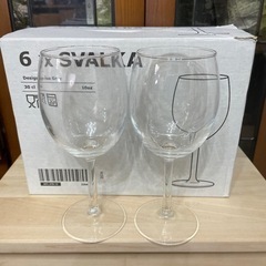 IKEAワイングラス美品2つ