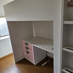 子供用システムベッド 勉強机ベッド一体型