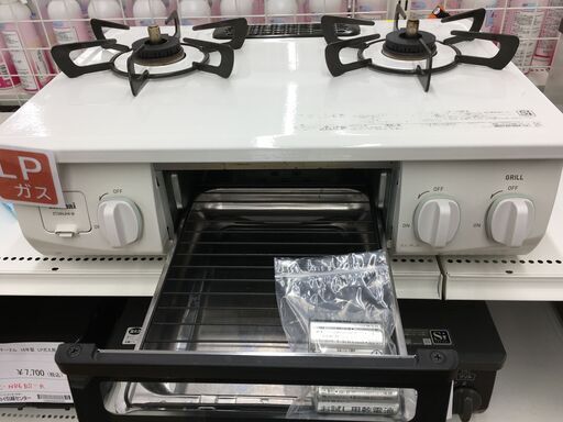 ☆ジモティ割あり☆ リンナイ Rinnai ガステーブル LPガス ET-34NJH4-W 