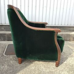 高級】オールドマルニ Maruni 一人掛けソファ ① ベロア グリーン/緑