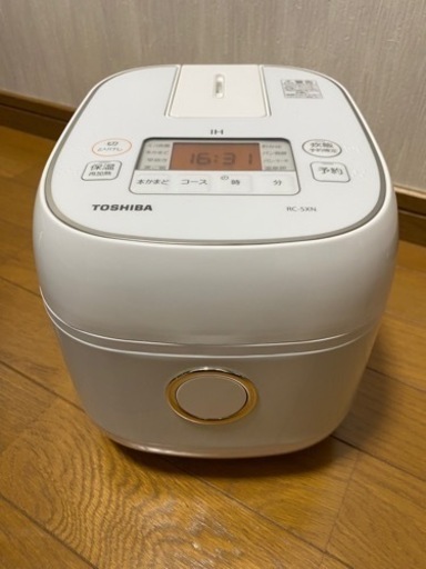 2019年製TOSHIBA 小容量 IHジャー炊飯器 【3合炊き】 RC-5XN(W)(0403c)