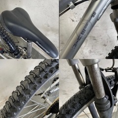 252□岐阜発　△ BRIDGESTON/マウンテンバイク/XF1/3×7段変速/走行確認/フロントサスサビ有り/ブーツ破れ有り/防犯有り/現状品　R5.4/11□