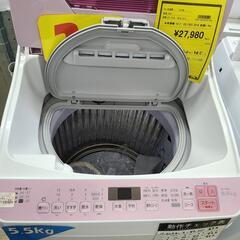 J4552　3ヶ月保証付き！　SHARP　シャープ　5.5kg洗濯機 ES-T5E5-KP 2018年製 動作確認、クリーニング済み　【リユースのサカイ柏店】