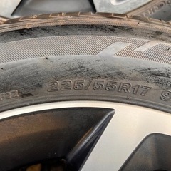 スバル GP系 XV 純正ホイールタイヤセット BRIDGESTONE LUFT RVⅡ 225/55R17 2022年製4本