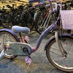 18インチ　プリンセスソフィアの補助輪付き自転車