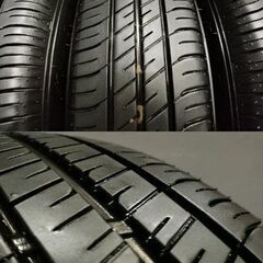 【GOODYEAR EfficientGrip EG02 155/80R13】夏タイヤ【Weds RAVRION RM01 13インチ 5J4HPCD100+36】21年製 バリ溝 ヴィッツ等　(VTI929)