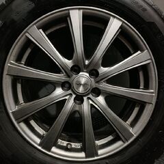 【GOODYEAR ICENAVI7 225/60R17】スタッドレス【V.E.X STYLISH LINE 17インチ 7J5HPCD100+50】22年製 フォレスター スバルXV等　(KTL023)