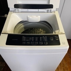 北九州市内配送無料　保証付き　2020年　アイリスオーヤマ 上面 洗濯機 6kg 全自動 1人暮らし まとめ洗い 毛布 部屋干し お急ぎコース ステンレス槽 IAW-T602E