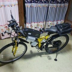 フル電動自転車　自作　走行僅か　極上です。値下げしました。