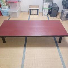 座卓テーブル　赤茶色　折り畳み　★引き取り可能な方★　4台あります