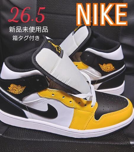 スニーカー NIKE AIR JORDAN1MID26.5/ YELLOW OCHRE\n\n