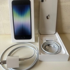 【ほぼ新品】iPhone SE (第3世代) 64Gホワイト