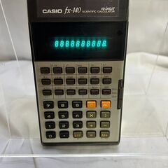 昭和レトロ CASIO カシオ FX-140 関数電卓 蛍光管表...