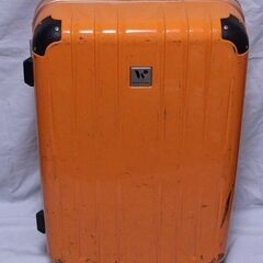 大型　オレンジ色スーツケース　5泊6日程度