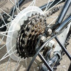 ☆自転車 26インチ 18段切替 赤 AERO-FIX DS-R マウンテンバイク カゴ付き 反射板無し 18段変速 MTB 札幌 北20条店