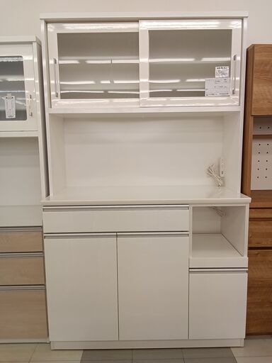 ★ジモティ割あり★  レンジボード  H200×D52×W120 クリーニング済み TC099