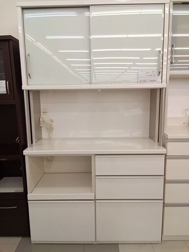 ★ジモティ割あり★ 松田家具 レンジボード  H202×D48×W118 クリーニング済み TC101