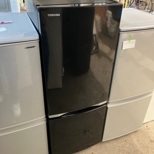 O2404-109 TOSHIBA ノンフロン冷凍冷蔵庫 GR-P15BS 153L 2019年製 動作確認済 キズ、汚れ、打痕あり