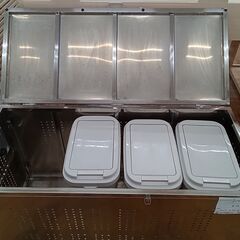 ★ジモティ割あり★  ダストボックス シルバー H66×D50×W115 クリーニング済み MT970