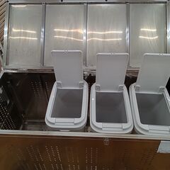 ★ジモティ割あり★  ダストボックス シルバー H66×D50×W115 クリーニング済み MT970