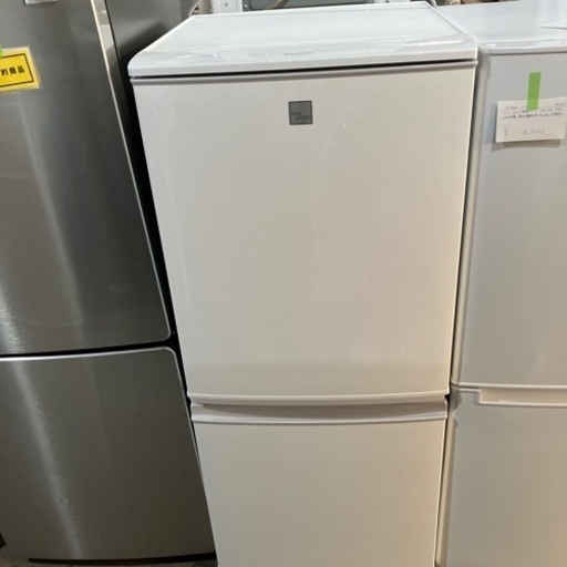 K2404-113 SHARP ノンフロン冷凍冷蔵庫 SJ-14E7-KW 137L 2020年製 動作確認済 キズ、汚れあり