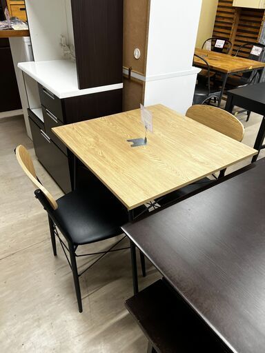 ダイニング3点セット❕　テーブル×1 イス×2❕　購入後取り置きにも対応 ❕ゲート付き軽トラ無料貸し出し❕R4696