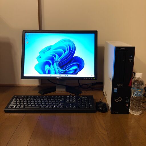 デスクトップパソコン モニターセット/Core i3 4130/メモリ8GB/新品SATA SSD64GB/Windows11/Wi-Fi/管理65