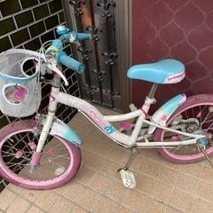 自転車　18インチ　子ども　補助輪付属　