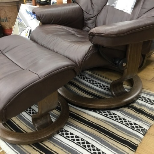 エコーネス  ストレスレスチェア　オットマン　ライブ　クラシック  M  エキスパート藤沢辻堂店　EKORNES