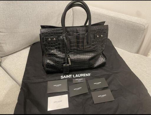 Saint Laurent サックドジュール クロコ型押し 靴/バッグ バッグ トートバッグ