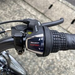 【新品★未使用】　ママチャリ　オートライト　 26インチ　シマノ製6段変速 折りたたみハンドル ジェットブラック