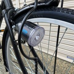 【新品★未使用】　ママチャリ　オートライト　 26インチ　シマノ製6段変速 折りたたみハンドル ジェットブラック