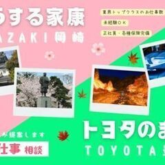 「どうする家康」岡崎・「クルマのまち」豊田で働きませんか？あなた...