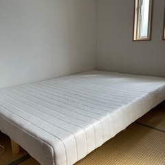 【4/9まで】ニトリ　ダブル脚付マットレス　ベッド
