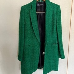【ZARA】緑色厚手ジャケット