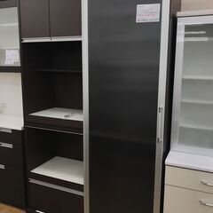 ☆ジモティ割あり☆ 食器棚 茶色 H201×W123×D50 クリーニング済み KJ4815