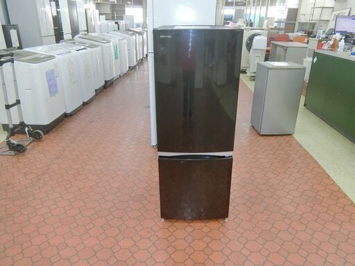 ID 406315　冷蔵庫２ドア　153L　東芝　２０１８年　GR-M15BS(K)