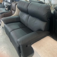 手動リクライニング　2人掛けソファ