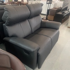 手動リクライニング　2人掛けソファ