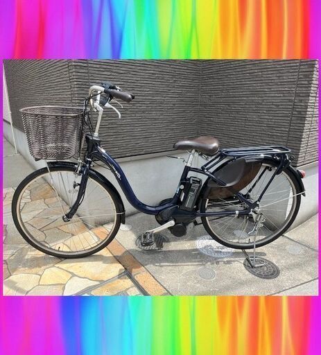 美車大容量12Ahpas with パスウィズ　電動自転車　電動アシスト自転車　26インチ　中古 4058