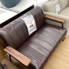 KG-7【新入荷 リサイクル品2シーターアームソファ ブラウン】
