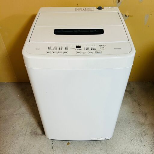 【4/8販売済KI】2022年製 IRIS OHYAMA 全自動電気洗濯機 4.5㎏ IAW-T451アイリスオーヤマ 北TK3
