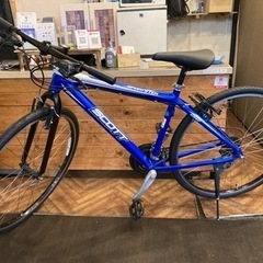 【SCOTT SPORTSTER P6 前後タイヤ・チューブ新品！】アルミフレーム　3×7速　700×35cクロスバイク　ブルー