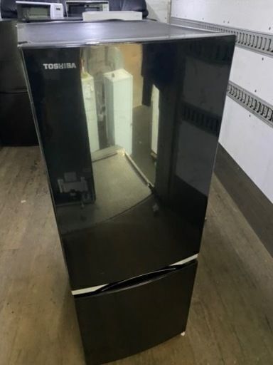 福岡市内配送設置無料　GR-M15BS-K 冷蔵庫 BSシリーズ ピュアブラック [右開きタイプ /2ドア /153L]