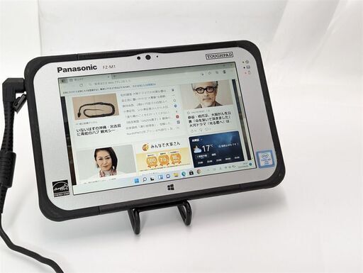 即決 タブレットパソコン 美品 累積使用時間短 SSD Panasonic TOUGHPAD M1F150XVJ CoreM5-6Y57 無線 カメラ Bluetooth Windows11 office済